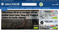 Desktop Screenshot of cykelfritid.se