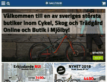 Tablet Screenshot of cykelfritid.se